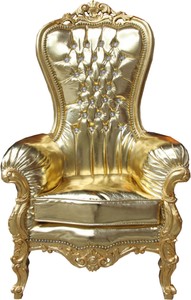 4251549359425 - Barock Damen Thron Sessel Majestic Medium Gold Gold Lederoptik mit Bling Bling Glitzersteinen - Riesensessel - Thron Stuhl Tron 4251549359425 - Barock Damen Thron Sessel Majestic Medium Gold Gold Lederoptik mit Bling Bling Glitzersteinen - Riesensessel - Thron Stuhl Tron