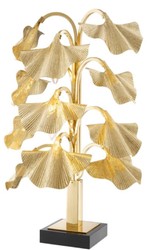 4251549359500 - Luxus Tischleuchte Messingfarben   Schwarz 55 x 38 x H 88 cm - Designer Lampe mit Granitsockel