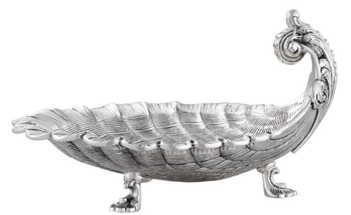 Casa Padrino plateau de service de luxe argent antique 25 x 22,5 x H. 14,5 cm - Qualité de Luxe