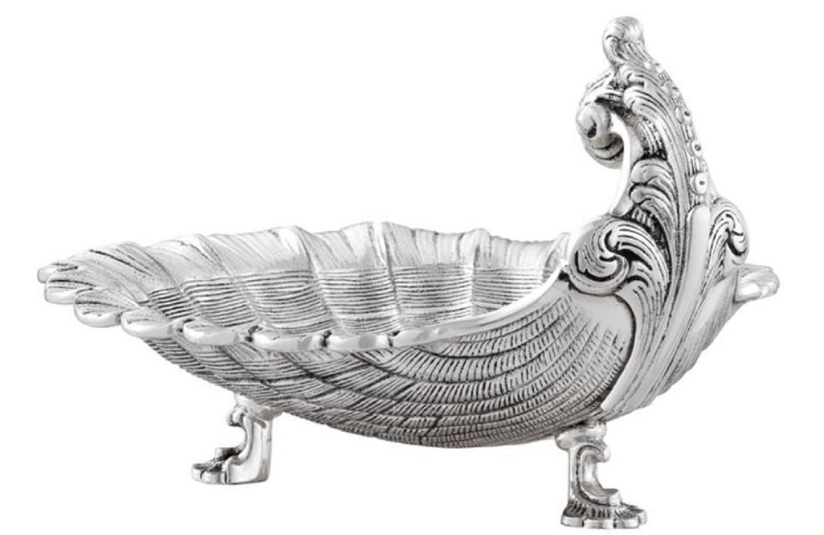 Casa Padrino plateau de service de luxe argent antique 25 x 22,5 x H. 14,5 cm - Qualité de Luxe