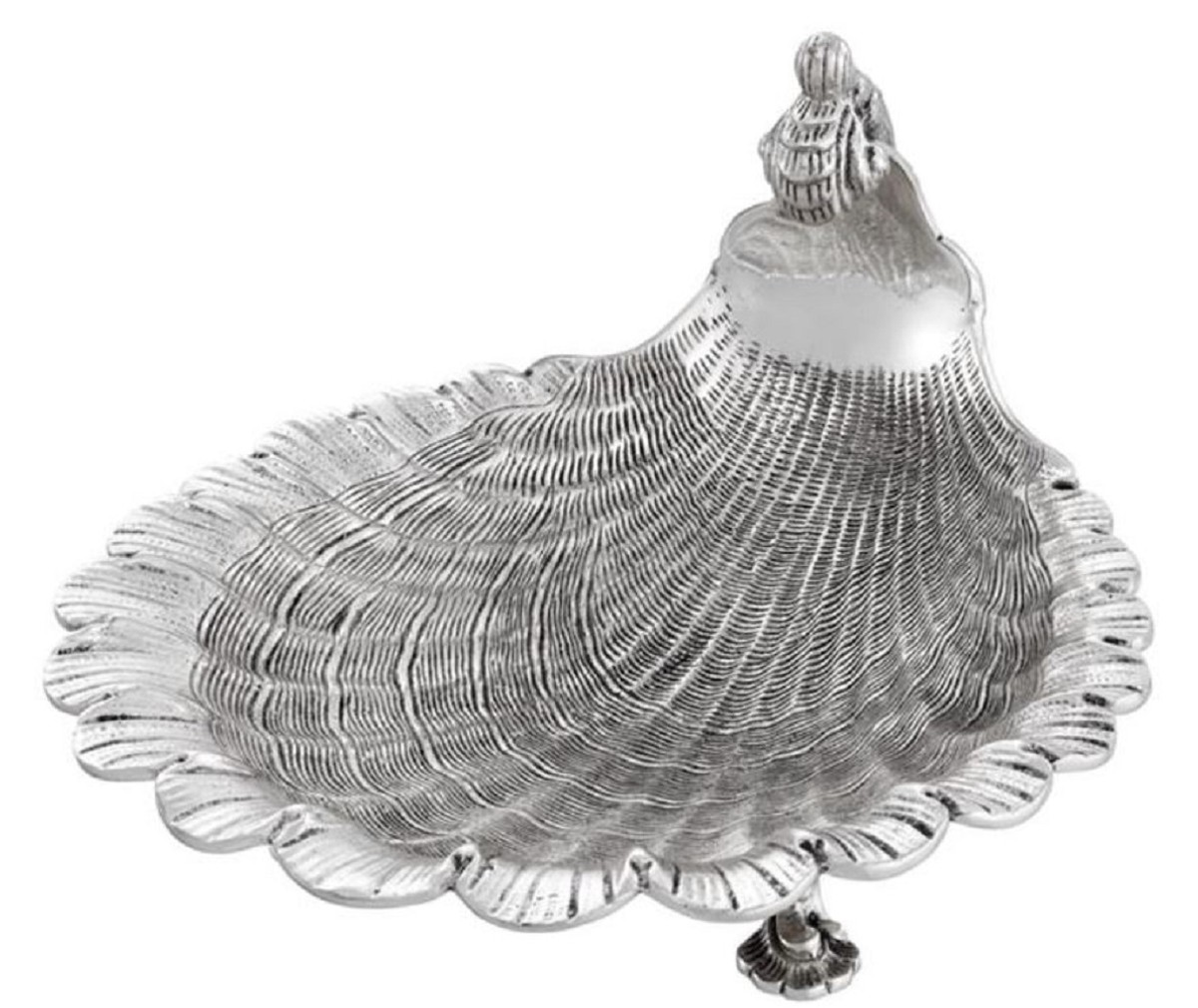 Casa Padrino plateau de service de luxe argent antique 25 x 22,5 x H. 14,5 cm - Qualité de Luxe