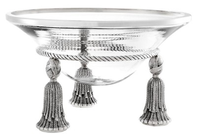 4251549359784 - Luxus SchÃ¼ssel Antik Silber Ã 36 x H 21 cm - Hotel & Restaurant Deko Accessoires