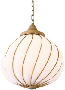 4251549360193 - Luxus Kronleuchter Antik Messingfarben   WeiÃ Ã 43 x H 50 cm - Luxus Kollektion