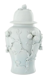 4251549361060 - Luxus Porzellan Vase   Krug mit Deckel Hellmintfarben Ã 30 x H 47 cm - Hotel & Restaurant Deko Accessoires