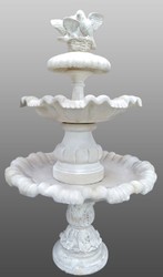 4251549361121 - Barock Gartenbrunnen   Springbrunnen mit Tauben WeiÃ Ã 100 x H 210 cm - Gartendeko Accessoires