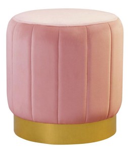 4251549361251 - Luxus Sitzhocker mit Gold Metall  - Luxus QualitÃ¤t - ALLE FARBEN - Neo Classic Rund Hocker - MÃ¶bel