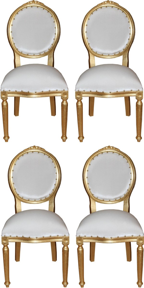 White And Gold Dining Chairs - Polished Yet Relaxed Dining White Walls