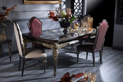 Casa Padrino Luxus Barock Esszimmer Set Esstisch Und 4 Esszimmerstuhle Esszimmermobel Im Barockstil Ceres Webshop