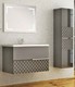 Casa Padrino Conjunto de Ba&ntilde;o de Lujo Gris / Negro - 1 Mesa de Lavado y 1 Lavado y 1 Espejo de Pared LED y 1 Gabinete Colgante - Colecci&oacute;n de Lujo – Bild 1