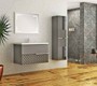 Casa Padrino Conjunto de Ba&ntilde;o de Lujo Gris / Negro - 1 Mesa de Lavado y 1 Lavado y 1 Espejo de Pared LED y 1 Gabinete Colgante - Colecci&oacute;n de Lujo – Bild 2
