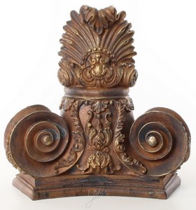 Casa Padrino Baroque Wall Console Antique Brown Gold 36 X 14 X H 35 Cm Polyresin Wall Console In Wood Look Wall Decoration In Baroque Style Consoles Baroque Consoles Baroque Wall Consoles