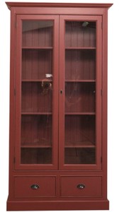 Casa Padrino Country Style Living Room Display Cabinet Bordeaux