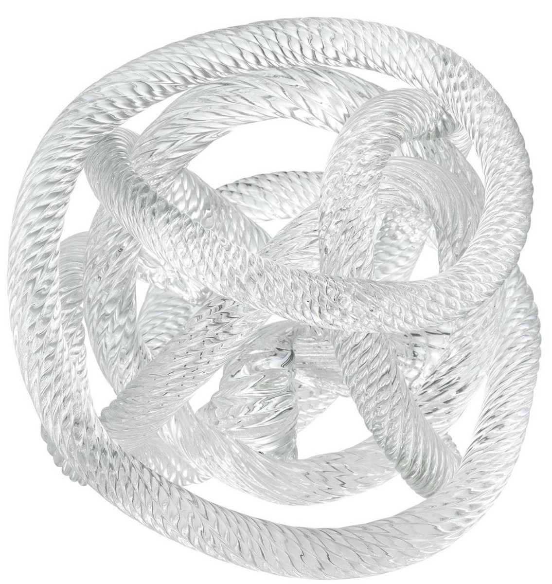 casa padrino luxus designer glas deko objekt, schreibtisch deko, tisch dekoration, nautisches pier seil, wohnzimmer deko, büro deko, glas deko, deko accessoires