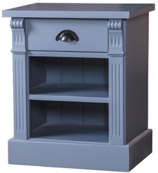 Casa Padrino Country Style Bedside Table With Drawer And Shelf