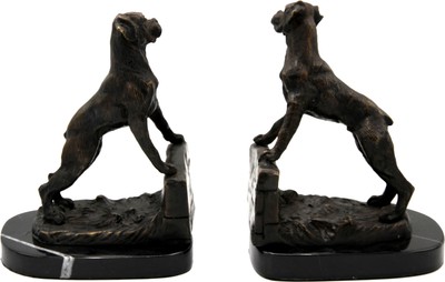 Fermalibri A Forma Di Labrador Nero - Set Di 2, Resina, Decorativi Per Mensole E Librerie - Foto 5