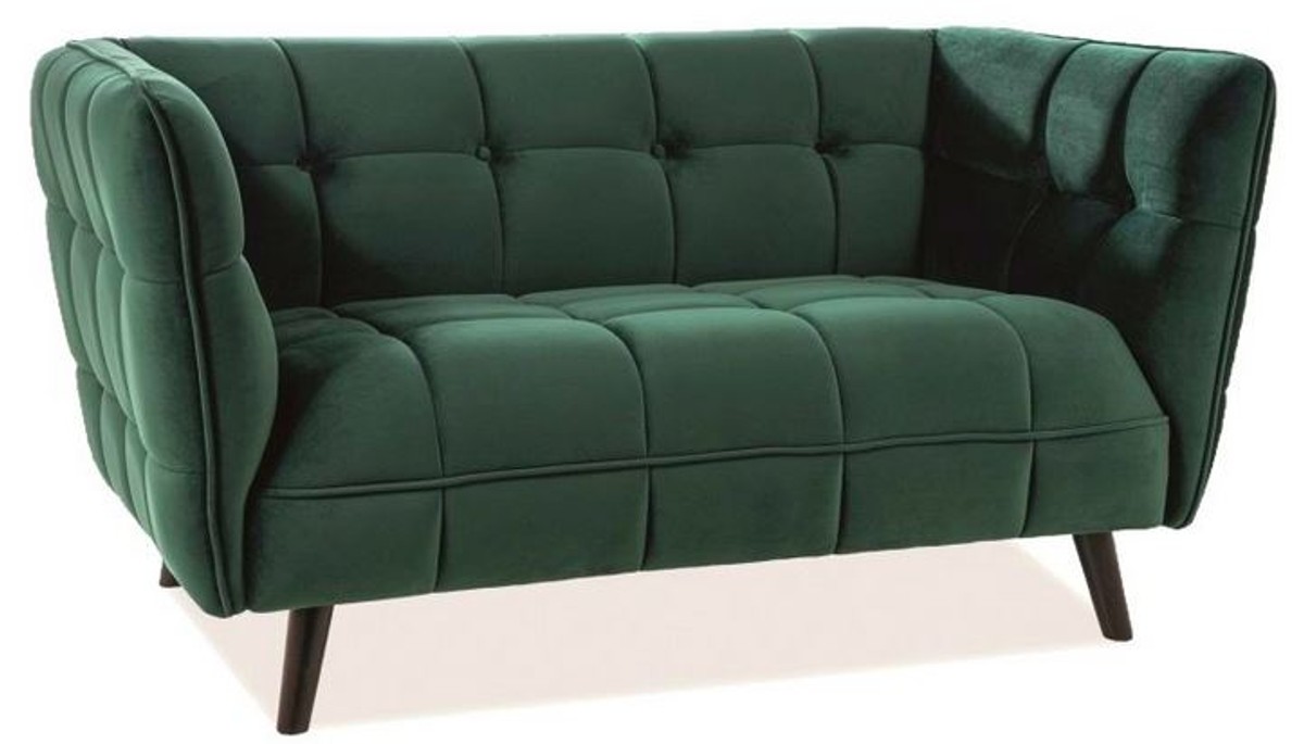 Casa Padrino luxury living room sofa with fine velvet 145 x 85 x H. 78 cm - Luxury Furniture