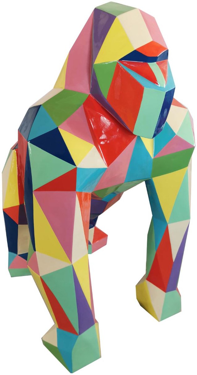 The Model Gorilla – Stampa Su Tela Con Gorilla, 101x76 Cm, Incorniciata E Pronta Da Appendere