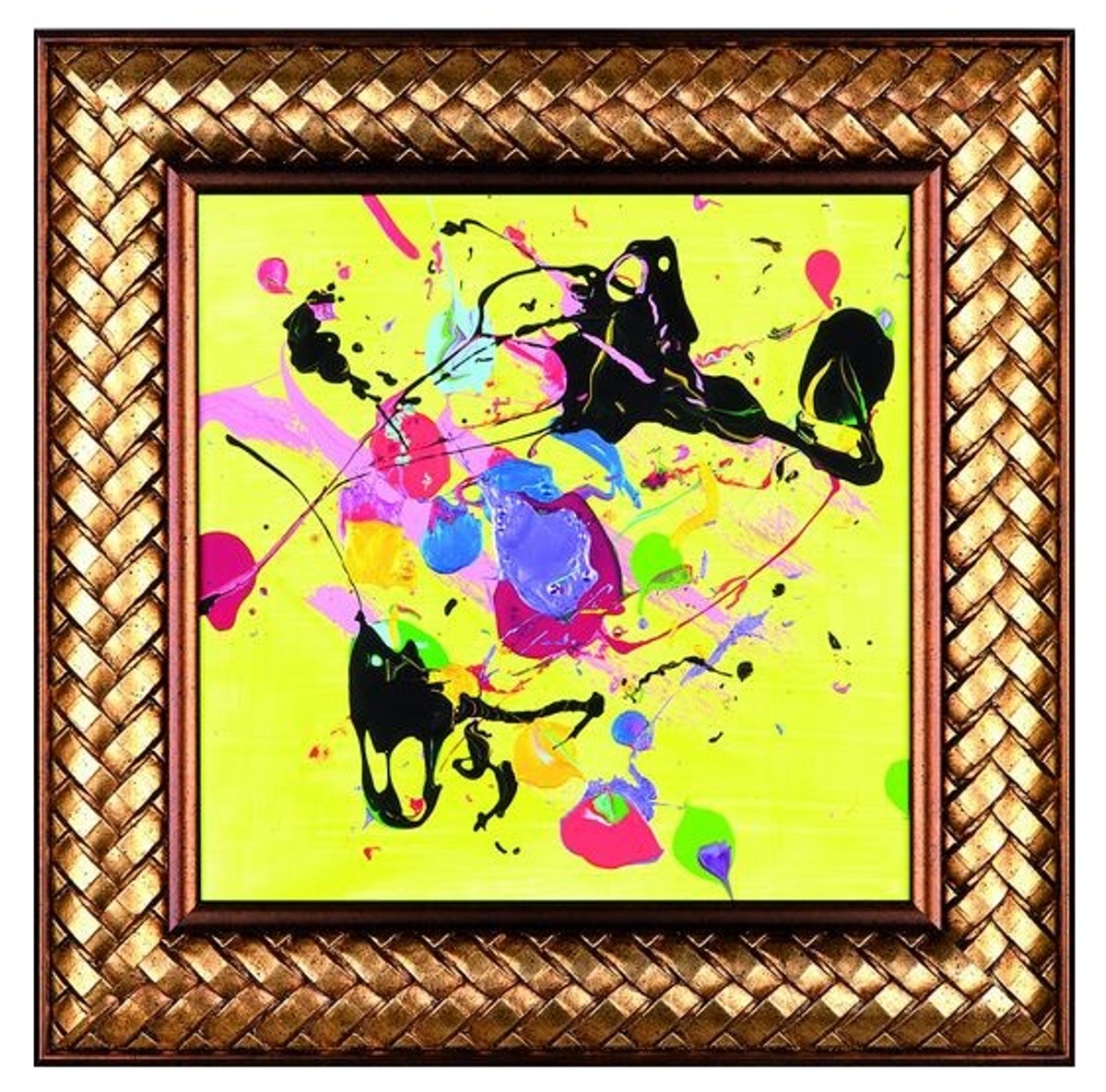 Harald Glööckler Original Gemälde Birthday Party 40 x 40 cm | Pompöös