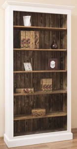 Casa Padrino armario de libros estilo campestre verde 102 x 35 x A. 102 cm  - Armario de madera maciza - Armario estantería - Armario de salón - Armario  de oficina - Muebles de estilo campestre