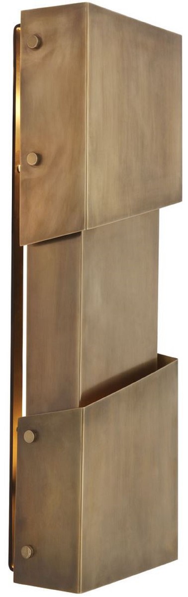 Casa Padrino applique murale design vintage laiton 23 x 12 x H. 64,5 cm - Applique murale moderne - Qualité de Luxe