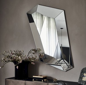 Casa Padrino espejo de pared / reloj de pared de lujo plata Ø 120 cm -  Elegante reloj de pared redondo con espejo - Muebles de Salón - Calidad de  Lujo