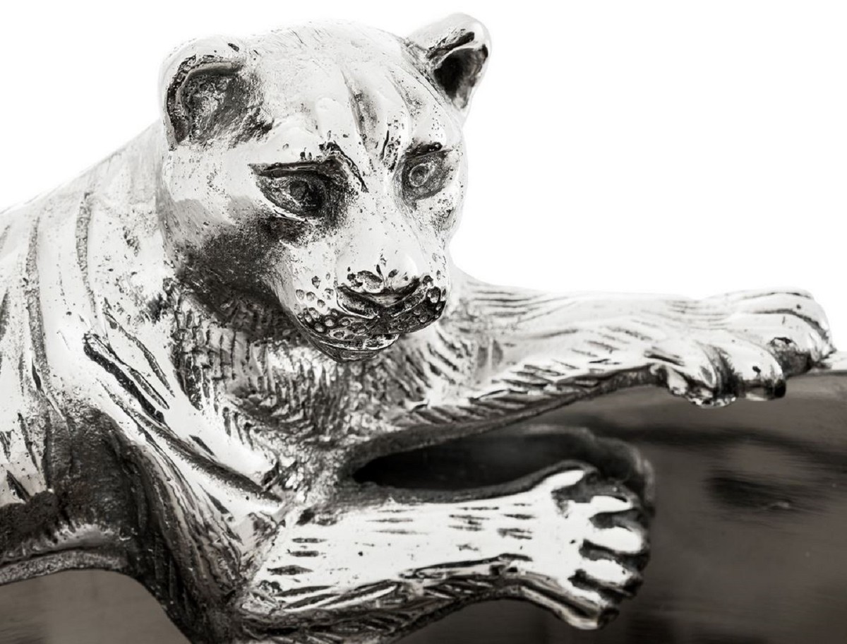 Casa Padrino luxury stainless steel wine cooler with 2 brass handles silver 25.5 x 25.5 x H. 23 cm - Hotel Restaurant Gastronomy Accessories