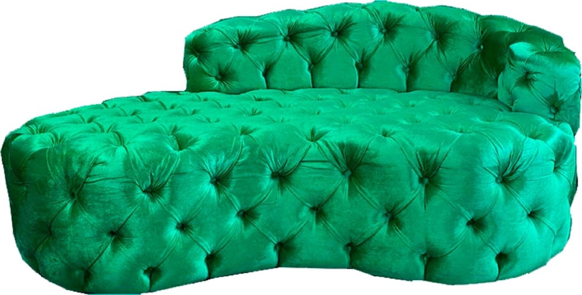 Casa Padrino Luxus Chesterfield Samt Chaiselongue - Verschieden Farben - Wohnzimmer MÃ¶bel - Chesterfield MÃ¶bel