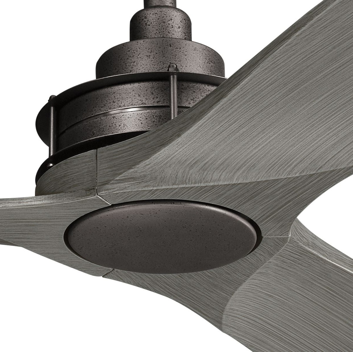 Casa Padrino ventilatore da soffitto di lusso nero / grigio 142 x A. 36 cm  - Ventilatore moderno con telecomando - Qualità di Lusso