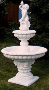 Casa Padrino fontaine de décoration de jardin baroque beige 181 x