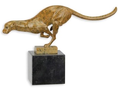 Casa Padrino Luxury Bronze Sculpture Cheetah Gold / Black 62 x 14