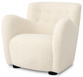 Casa Padrino sillón de lujo crema / negro 87 x 86 x A. 80 cm - Sillón de salón - Sillón de hotel - Muebles de salón - Muebles de hotel - Muebles de lujo - Interiores de salón - Interiores de lujo