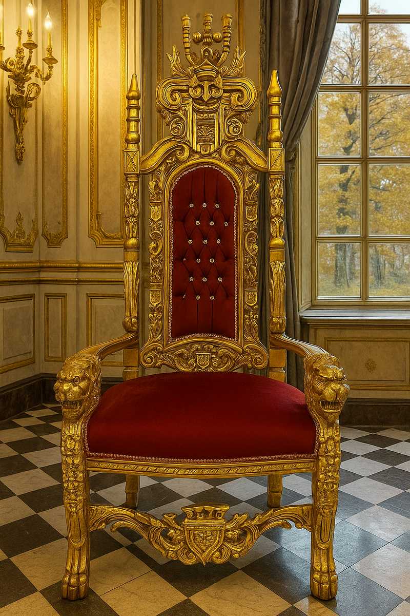 Casa Padrino baroque throne armchair with fine velvet fabric and rhinestones bordeaux red / gold - Handmade royal armchair - Wedding armchair - Giant armchair - Magnificent baroque furniture Casa Padrino baroque throne armchair with fine velvet fabric and rhinestones bordeaux red / gold - Handmade royal armchair - Wedding armchair - Giant armchair - Magnificent baroque furniture