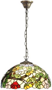 Casa Padrino lampe de table Tiffany de luxe multicolore / bronze vintage Ø  47,1 x H. 69 cm - Lampe de bureau élégante - Lampe Tiffany