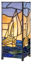 Casa Padrino luxury Tiffany stool lamp multicolored 11 x 11 x H. 27 cm