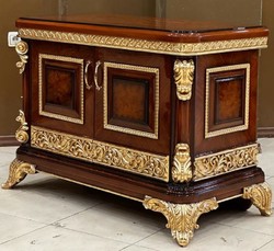 Casa Padrino Luxury Baroque TV Cabinet Brown / Gold - Magnificent Solid ...