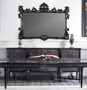 Casa Padrino credenza barocco di lusso con specchio nero / oro - Mobili di  lusso in stile barocco - Mobili barocchi - Arredi barocchi - Nobili e  Magnifici