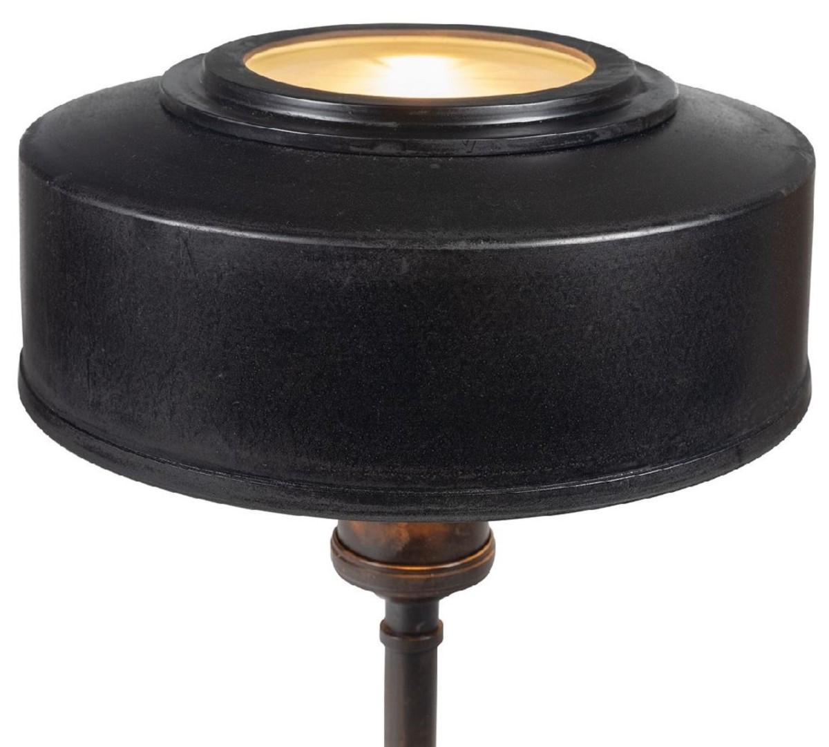 Runde Luxus Art Deco Tischleuchte Schreibtischleuchte Antik Schwarz Round Luxury Art Deco Table Lamp Desk Lamp Antique Black