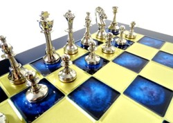 Rainha Xadrez Decorativa Branca Chess Luxo Resina 36 cm