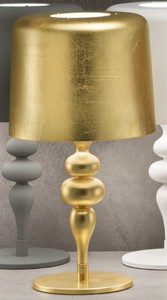 Casa Padrino luxury Art Deco table lamp gold Ø 50 x H. 180 cm - Round Art  Deco desk lamp with aluminum lampshade - Luxury table lamps - Luxury  quality - Made in Italy