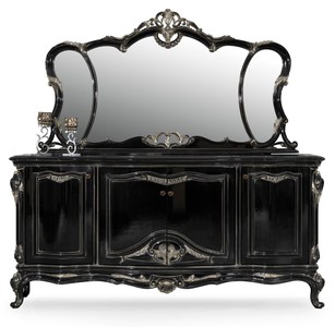 Casa Padrino credenza barocco di lusso con specchio nero / argento - Mobili  di lusso in stile barocco - Mobili barocchi - Arredi barocchi - Nobili e  Magnifici