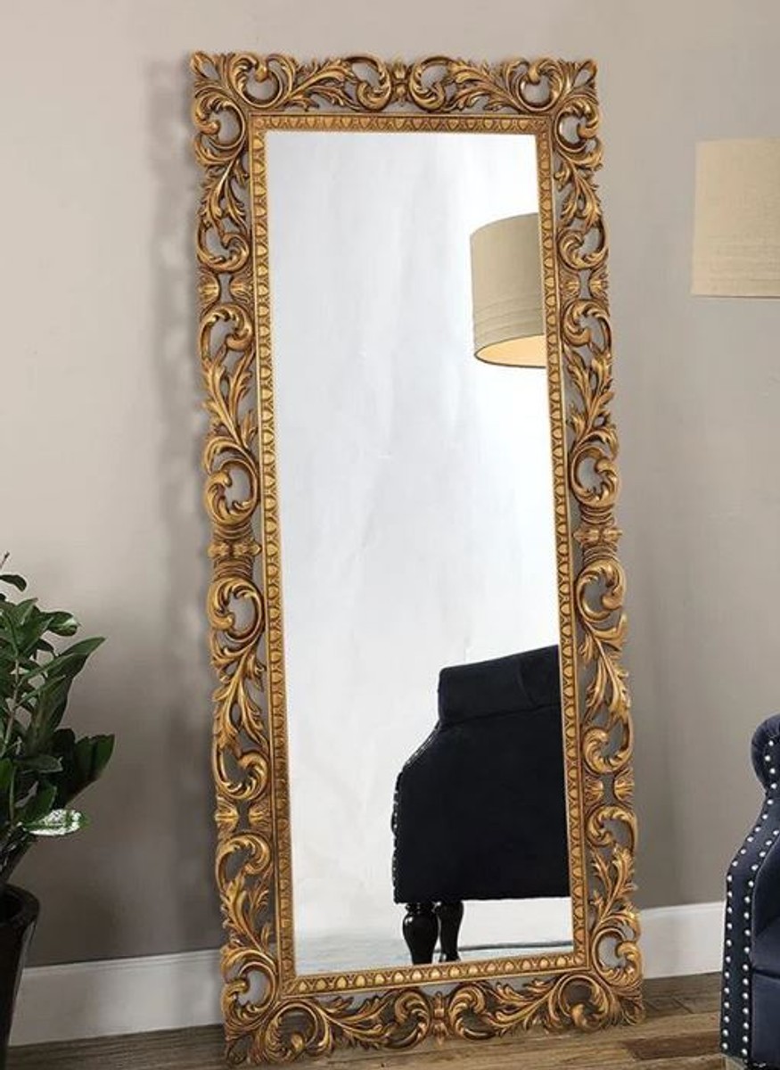 Casa Padrino specchio barocco di lusso oro - Magnifico specchio da parete  in stile barocco italiano - Mobili di lusso fatti a mano in stile barocco -  Fatto in Italia - Magnifici mobili barocchi