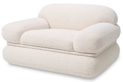 Sillón de salón de lujo crema