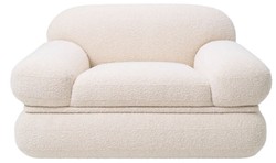 Sillón de salón de lujo crema