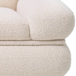 Sillón de salón de lujo crema