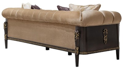 Casa Padrino Luxury Baroque Living Room Furniture Set Light Brown