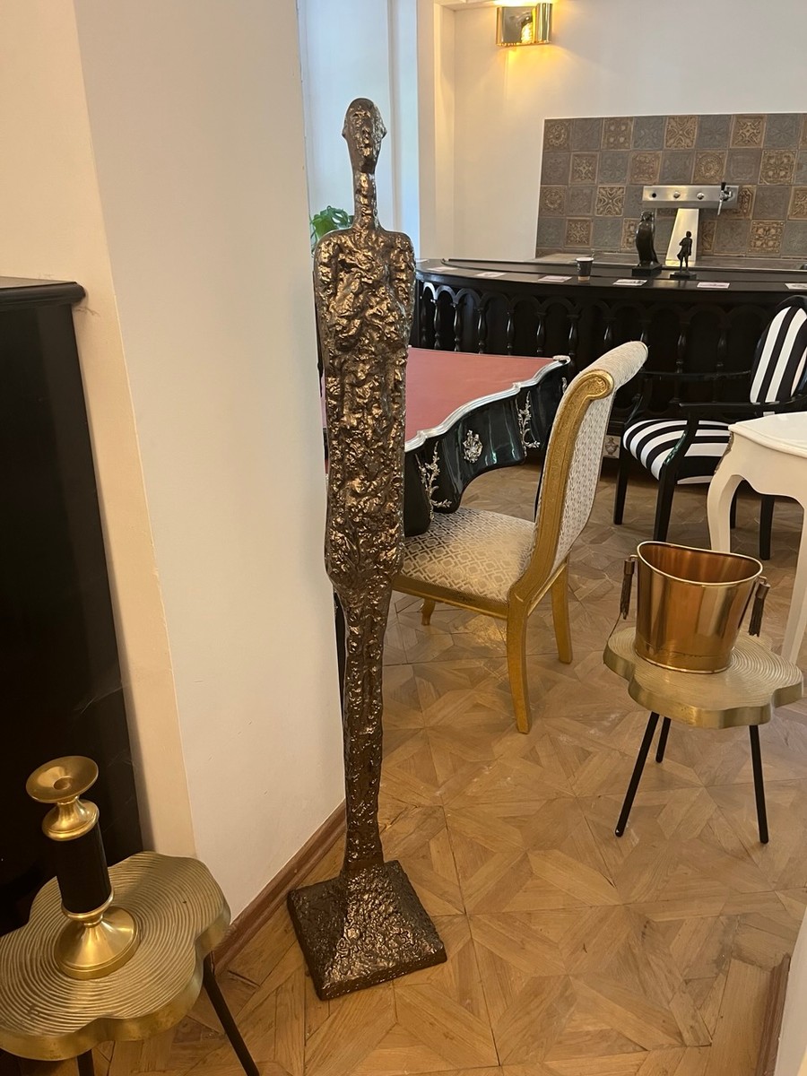 Moderne Aluminium Skulptur im Stil Giacomettis – ca. 150 cm Höhe *EB** Moderne Aluminium Skulptur im Stil Giacomettis – ca. 150 cm Höhe *EB**