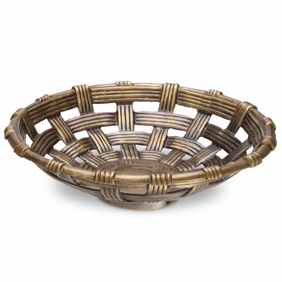 Runde Luxus Deko Aluminium Schale Obstschale Vintage Messing