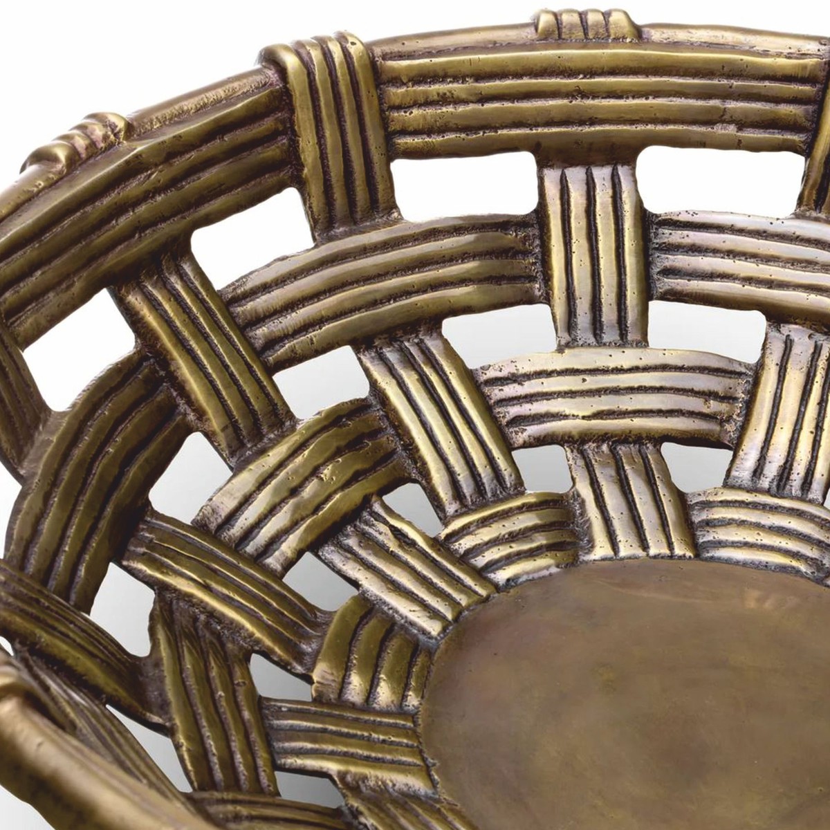 Runde Luxus Deko Aluminium Schale Obstschale Vintage Messing