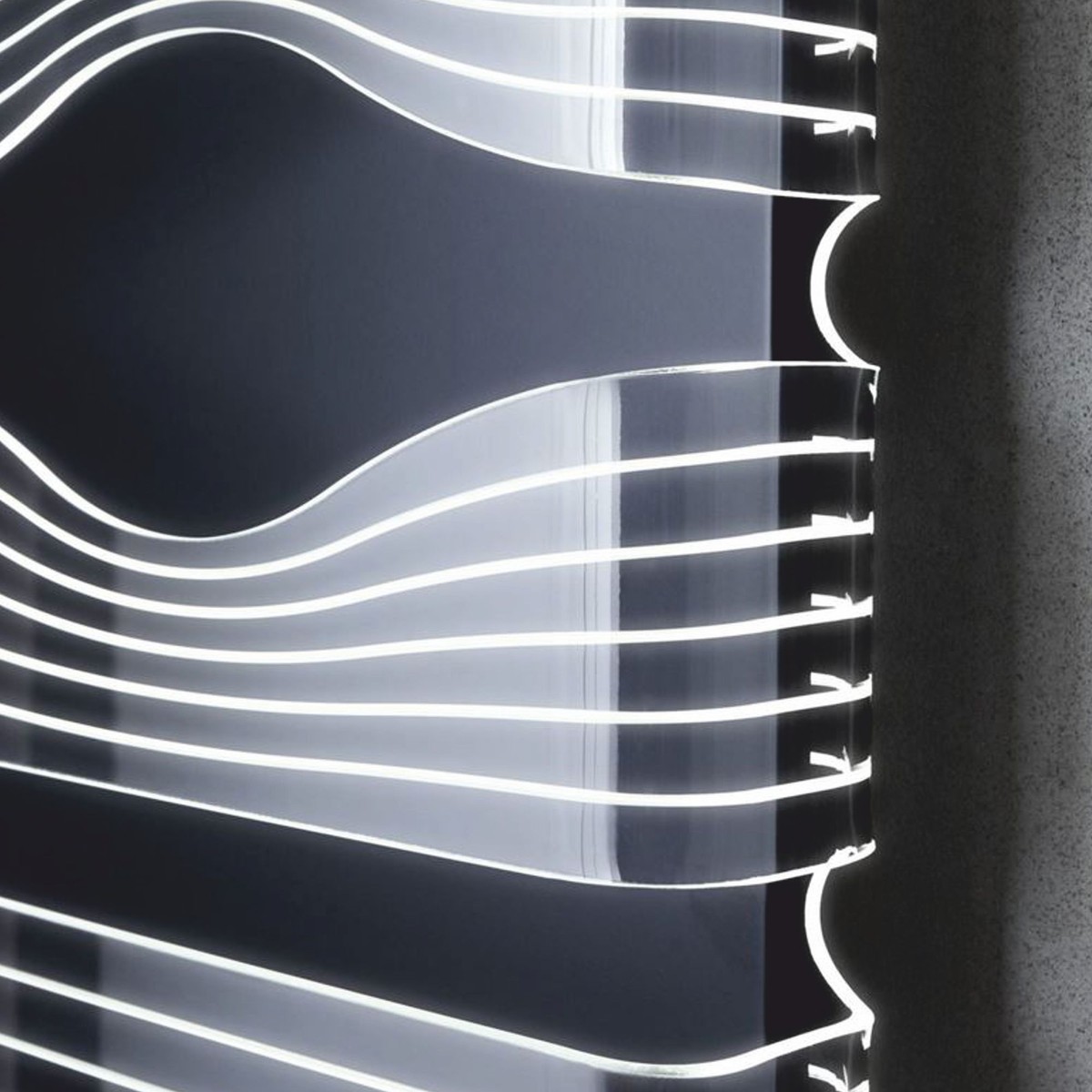 Luxus LED Wandheizung Schwarz Weiß Luxus LED Wandheizung Schwarz Weiß