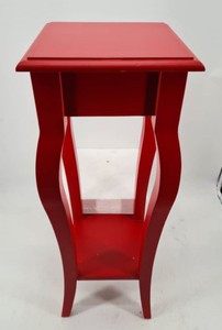 Casa Padrino Landhausstil Beistelltisch Rot H. 90 cm - Landhausstil Möbel